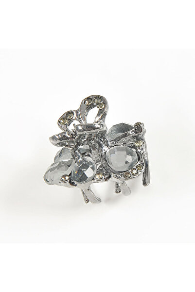 meli melo Hair clips with gray stones