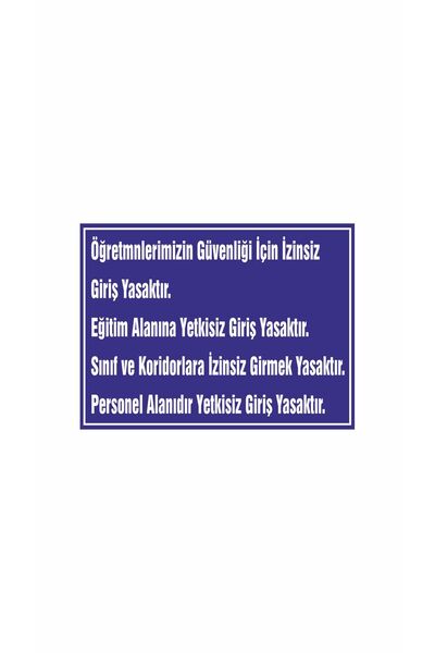 Gokco School Teacher Safety Warning Sign 40X30Cm Size