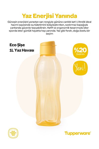 Tupperware Eco şişe 1L yaz havası