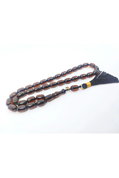 İskeçe Tesbih Ebu Zeyn Masterpiece Signature Large Size Crimped Amber