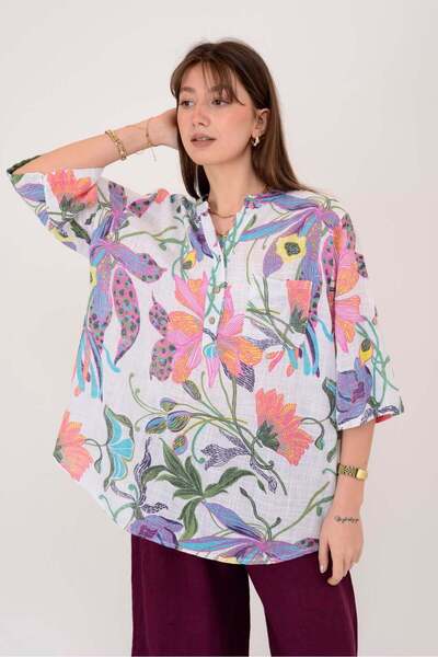 Park Moda 12038 ΠΟΥΚΑΜΙΣΟ ΜΕ ΣΧΕΔΙΟ ΚΡΙΝΟΥ