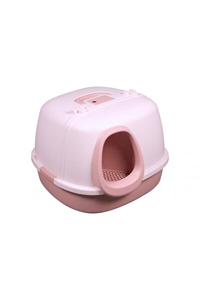 PETS HOME Kapalı Kedi Tuvaleti Pati Temizleyen Koridorlu Kürekli Büyük Boy Ku...