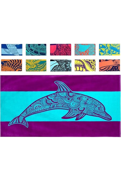 Tempo Oversized XL (160x86 cm) Beach Towel with A Cute Design, Quick Dry for ...