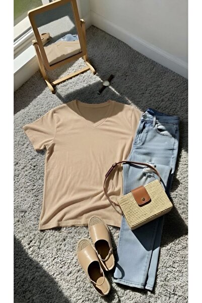 BENROMA Μπλουζάκι με λαιμόκοψη V σε μεγάλο μέγεθος 3VQ5