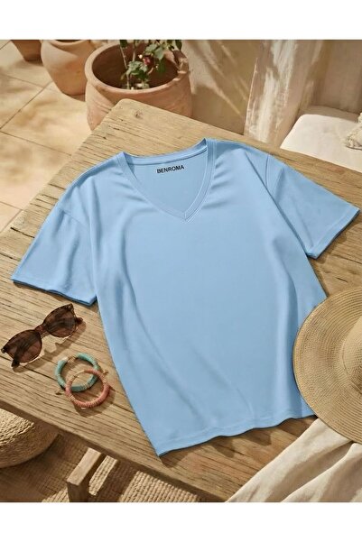 BENROMA V-Neck Oversized T-Shirt 3Vq3
