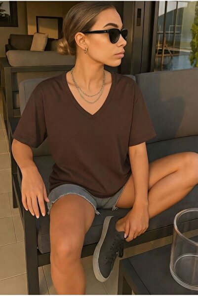 BENROMA Μπλουζάκι με λαιμόκοψη V σε μεγάλο μέγεθος 2VQ3