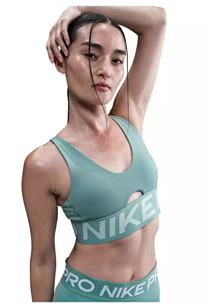 Nike Pro Indy Plunge Orta Destekli Pedli Bra Kadın Sporcu Sütyeni
