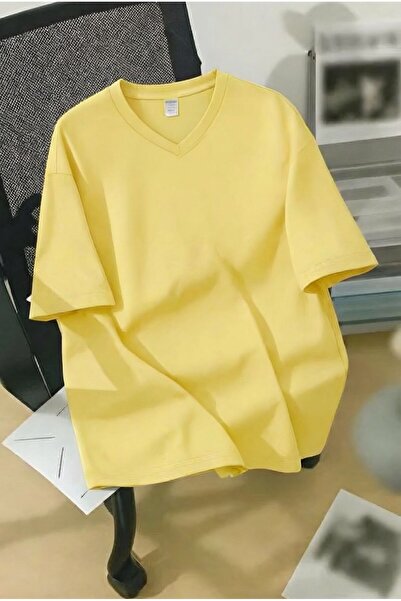 BENROMA V-Neck Oversized T-Shirt 3Vq6