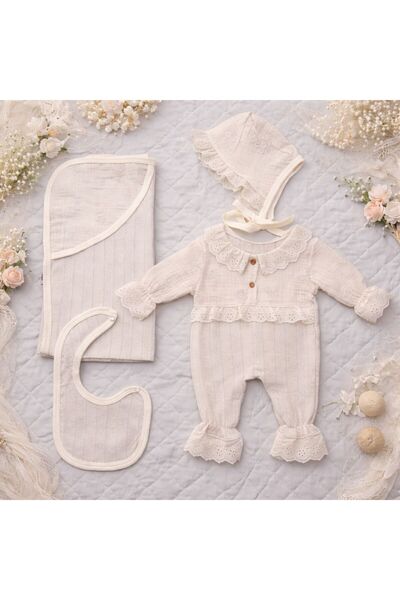 Baby day Premium Newborn Baby Gift Set Soft Cotton Baby Clothes with Lace Det...