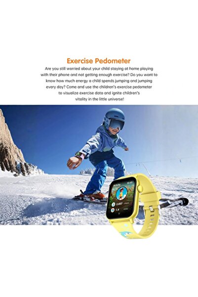 NexorX KiddoTime Kids Smart Watch with Games, Audiobooks & Study Cards, 1.83" IPS Display, Heart Rate Senso