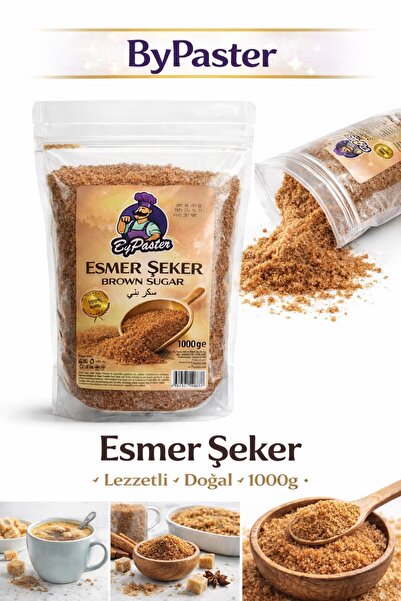 By Paster ByPaster Esmer Şeker 1000g – Doğal Katkısız Kahverengi Şeker | Tatl...