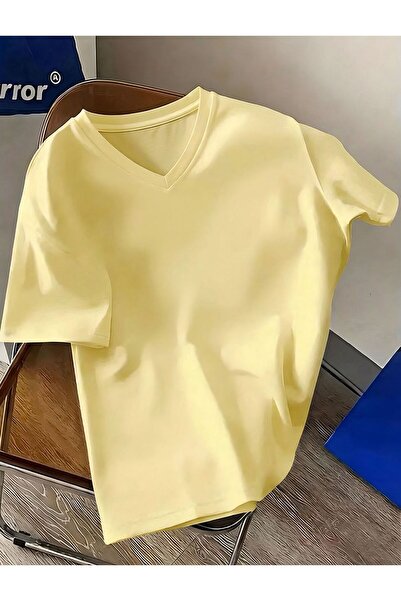 DM DOLCE MORE Μπλουζάκι με λαιμόκοψη V σε μεγάλο μέγεθος 4VQ2