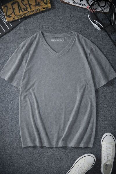 BENROMA V-Neck Oversized T-Shirt 3Vq2