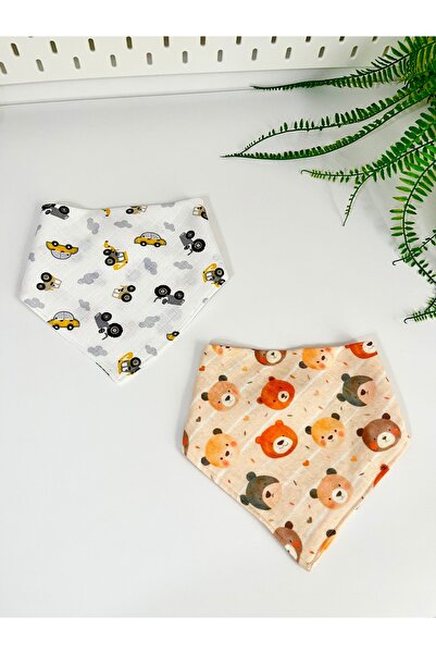 Alis Baby Collection مريلة طعام للأطفال / مريلة من الموسلين / مريلة بمشابك، ط...