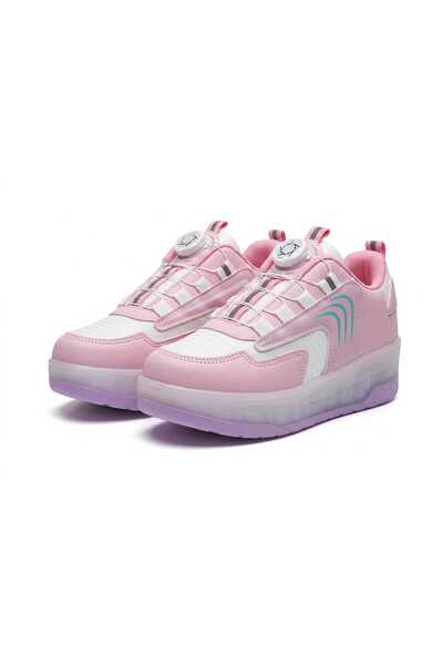 twingers Patenli Işıklı Tekerlekli Çocuk Spor Ayakkabı Kaykay sneaker