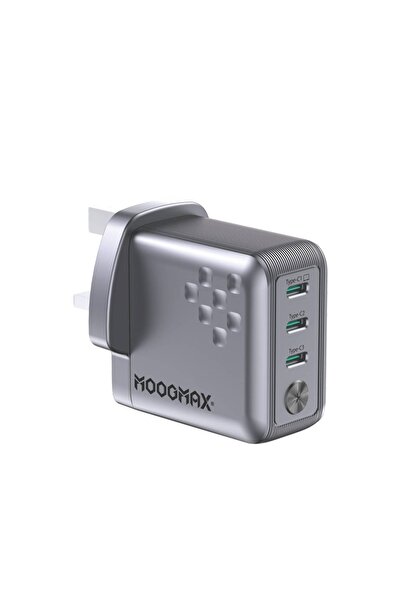 MOOG شحن راس بيت قوية وسريعة -اسود MAX-3IN1-100W-A32 لعدد 3 حبات