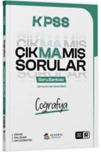 Akademi Denizi KPSS Coğrafya Çıkmamış Sorular Soru Bankası Çözümlü
