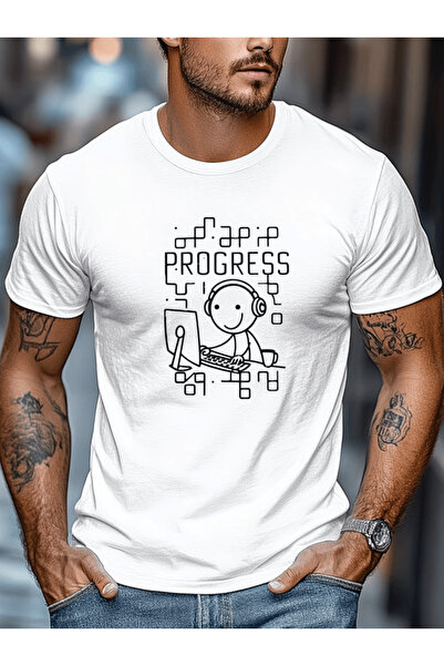 gencerco Μπλουζάκι Premium Oversize με στάμπα Mr. Programmer