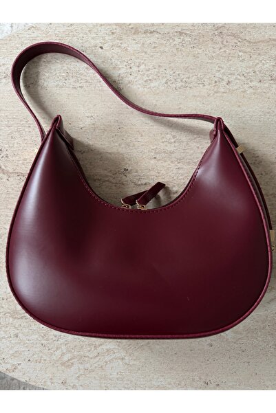 Cherry bordo omuz çantası