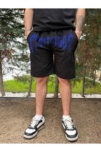 Crystall2m Κρυσταλλικό Μπλε Σορτς