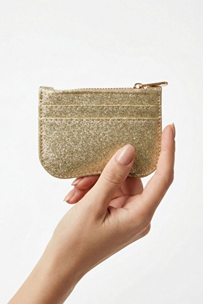 Rays Χρυσή οριζόντια θήκη καρτών με λεπτομέρεια φερμουάρ από ασήμι 247