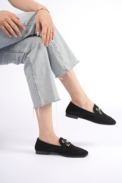 BALANZ ΜΑΥΡΑ ΓΥΝΑΙΚΕΙΑ ΠΑΠΟΥΤΣΙΑ ΤΥΠΟΥ H ΜΕ ΑΓΚΡΑΦΑ, LOAFER, ΚΑΘΗΜΕΡΙΝΑ, ΚΟΜΨ...