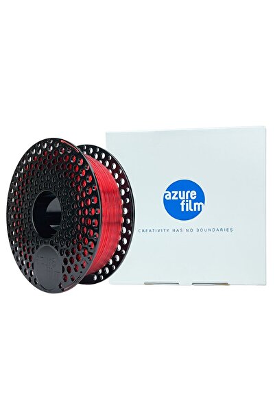 AZUREFILM Filament - PETG - Rosu transparent - 1Kg - 1.75mm