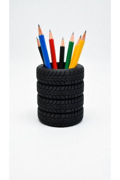 Gül toptan 4-Pack Rubber Pencil Holder