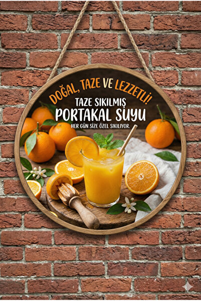 Mayeka Ornament decorativ din lemn pentru ușă de perete, cu tematică suc de p...