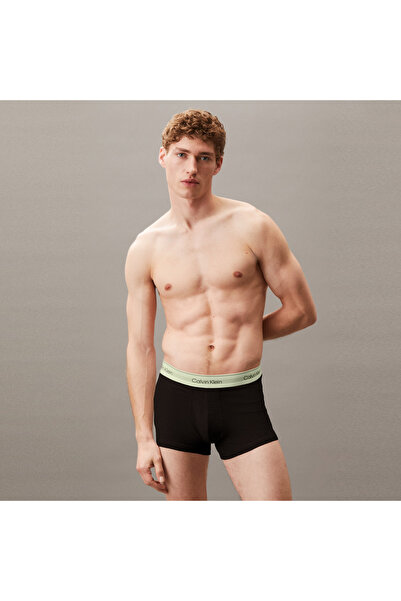 Calvin Klein Ανδρικά ασπρόμαυρα ριγέ μποξεράκια 3 τεμαχίων Trunk