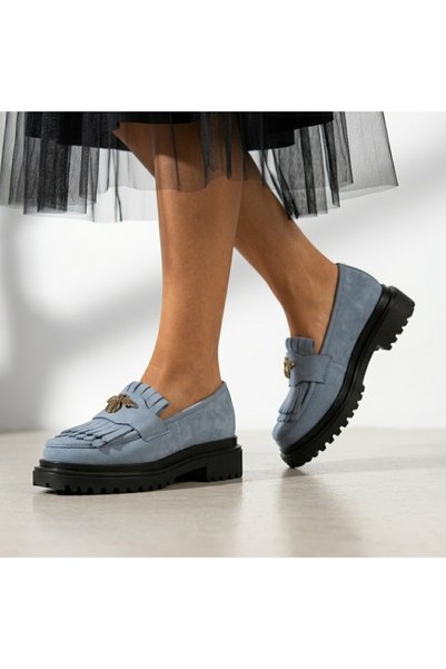 Cameleon Mocasini cu albinuță Blue