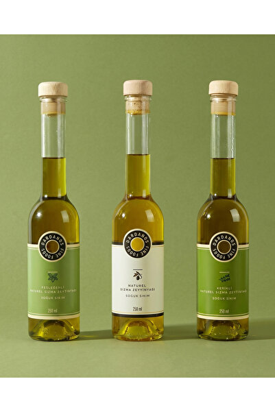 Dardanos Fine Foods Akdeniz Otları Zeytinyağı Seti: Fesleğenli, Kekikli ve Na...
