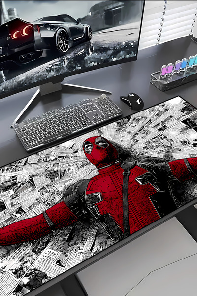 Charmbi Mousepad Gaming με θέμα Deadpool 30x70 – Αντιολισθητική βάση, μεγάλου...