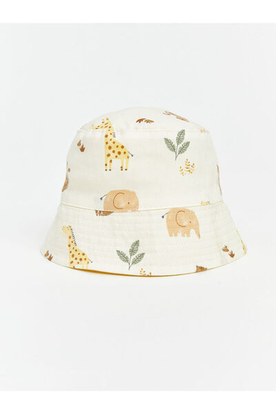 LC Waikiki Vizyon New Season Ecru Baby Boy Bucket Hat