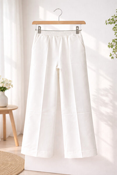 Nsade Γυναικείο ύφασμα Scuba Crepe, ελαστικό παντελόνι με χαλαρή μέση, μαύρο ...