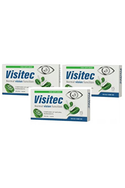 OEM 3x Visitec Premium - Pentru susținerea și protecția vederii - 15 capsule ...