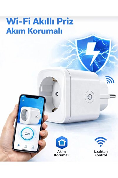Merter Elektronik On/Off Tuşlu Android/iOS App SmartLife Akım Korumalı Wi-Fi ...