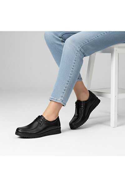 Generic Mocasin damă din piele naturală culoare negru