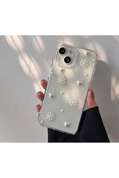 Go Aksesuar Iphone 13-14 ile Uyumlu Kartanesi Tasarımlı Esnek Silikon Kılıfı