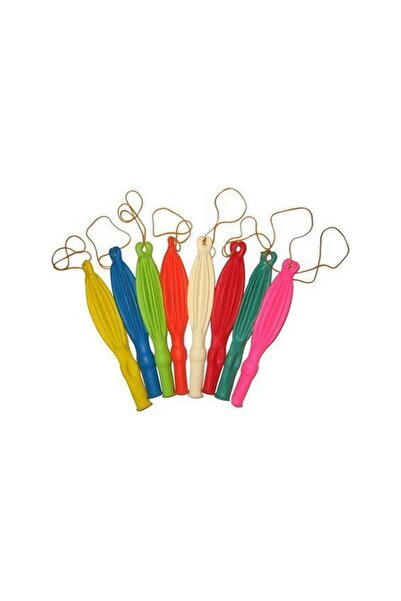 Merpak Ambalaj Punch Balon 100'LÜ Lastikli Zıpzıp Atom Balon Punch Panç İpli Balon Büyük Boy Renkli Balon
