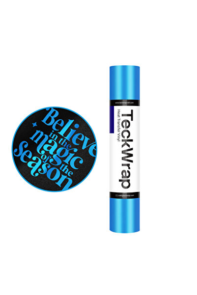Teckwrap Craft Metallic Pearlescent HTV - Picton Blue - Isı Transfer Vinili -...