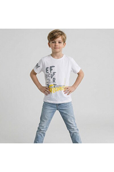 NR NarRengi Μπλουζάκι για αγόρια με στάμπα ντεγκραντέ, βαμβακερό, καλοκαιρινό...