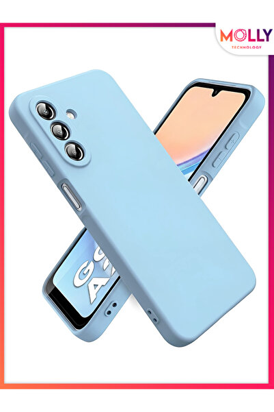 Molly SAMSUNG GALAXY A26 İçin Bebe Mavisi Liquid İçi Kadife Mat Silikon Kılıf