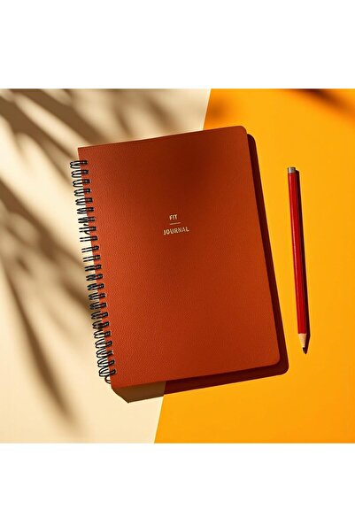 4 Aylık Hedef ve Egzersiz Planlayıcı Defter, A5 Spiralli, 132 Sayfa, Suni Deri Kapak |