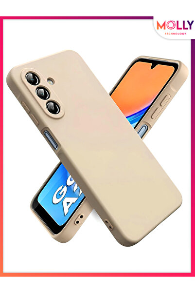 Molly SAMSUNG GALAXY A26 İçin Bej Liquid İçi Kadife Mat Silikon Kılıf