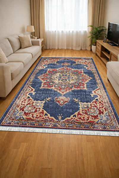 Home Kaymaz Dot Taban Dijital Baskılı Yıkanabilir Leke Tutmayan Halı Yolluk