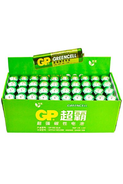 Genel Markalar GP Batteries GP15G Greencell R6P/1215/AA Kalem Pil, 1.5 Volt, ...