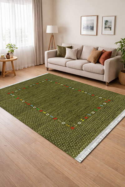 Home Kaymaz Dot Taban Dijital Baskılı Yıkanabilir Leke Tutmayan Halı Yolluk
