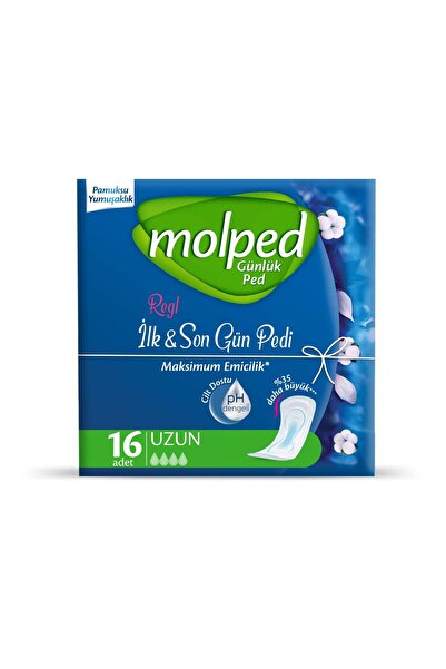 Molped Regl İlk Son Gün Pedi Uzun Günlük Ped (1 x 16 Adet)