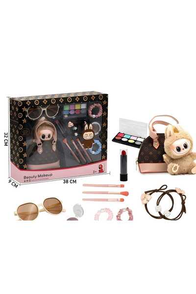 Trendbaby شنطة أطفال بتصميم لابوبو مع أدوات تجميل Trend Baby & Trend Kids